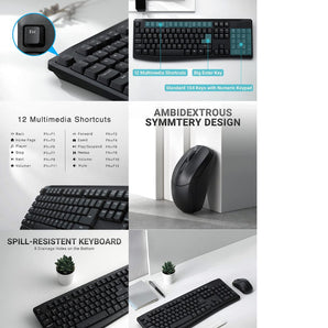 RAPOO X1800Pro Wireless Mouse & Keyboard Combo