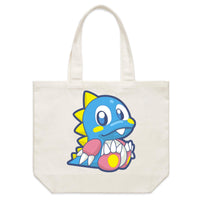 Bubble Bobble Shoulder Canvas Tote Bag